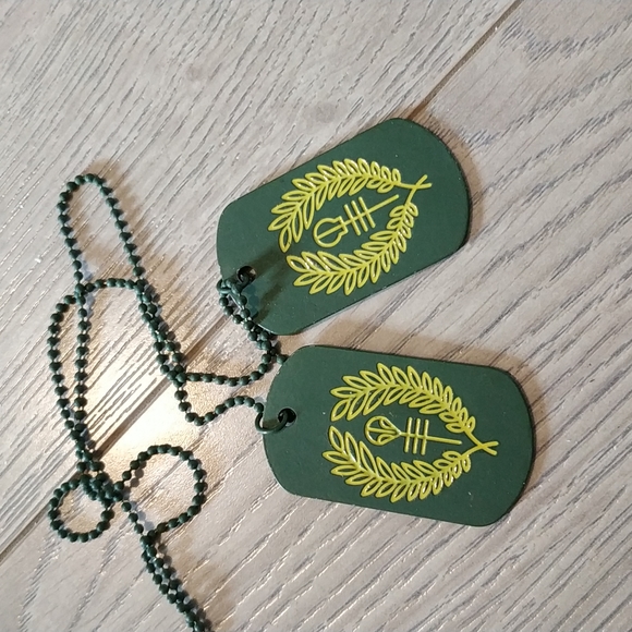 Military Green Sage Green Dog Tag - Picture 2 of 2